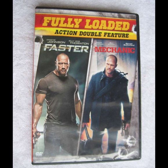 Faster Mechanic Fully Loaded Action Double Feature DVD Movie Bundle $3 Stratham - Picture 1 of 5